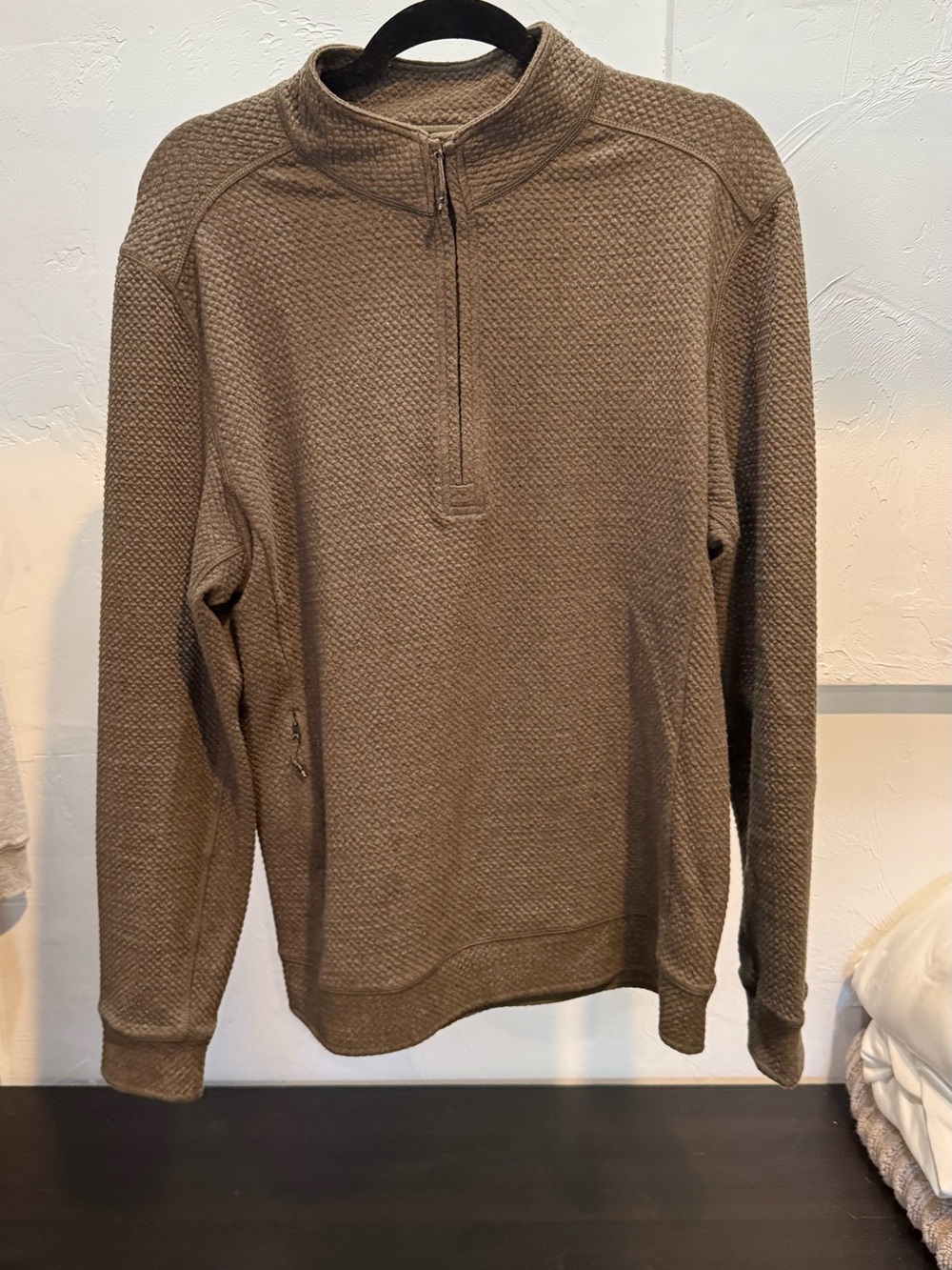 7 Diamonds Restoration Quarter Zip in Olive Green